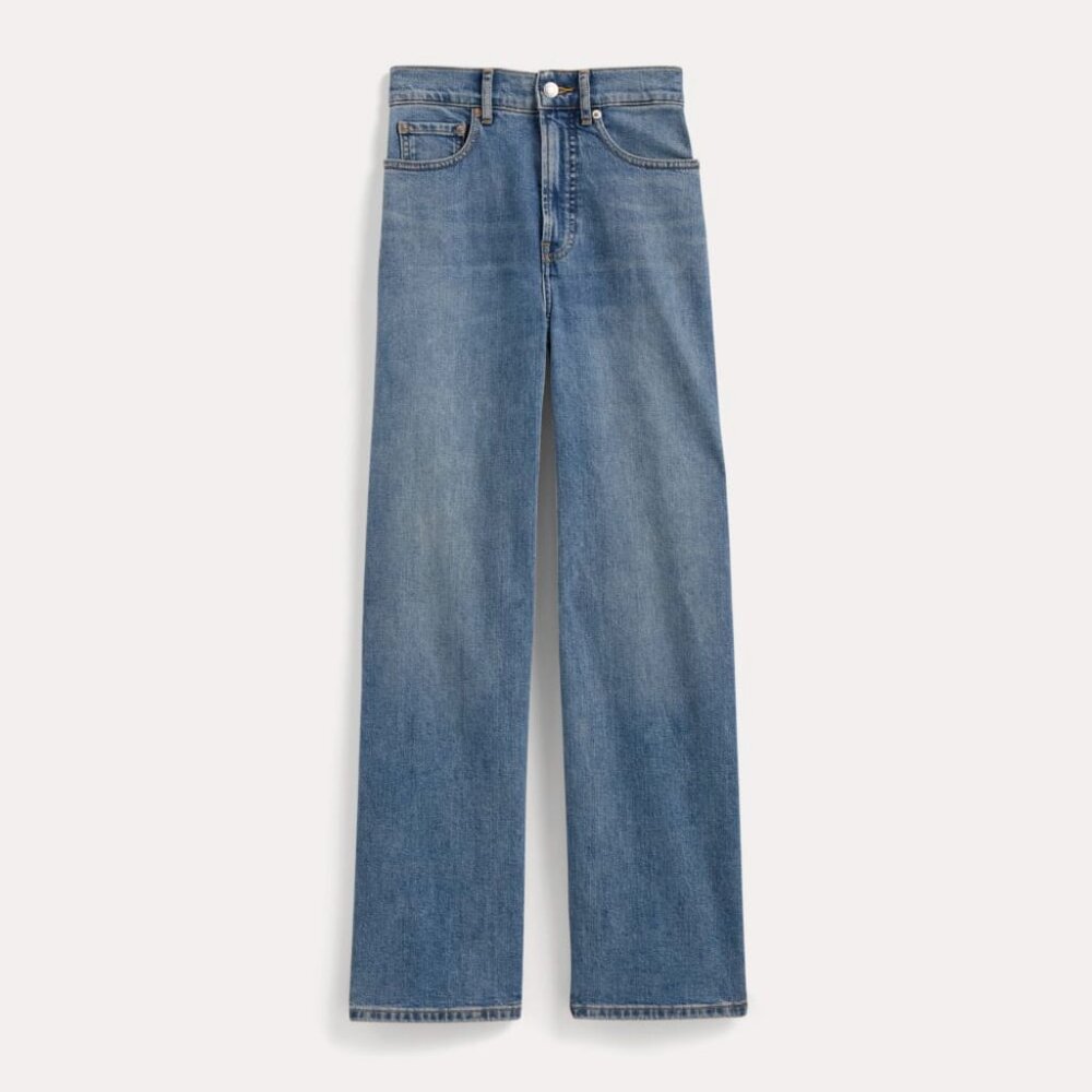 Everlane Women's Way-High® Sailor Jean in Vintage Blue, Size 29, NEW WITH TAGS - Picture 2 of 4